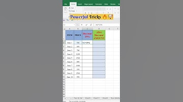 Excel me Discount Kaise Nikale #shorts #excel  viral