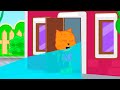 Cats Family in English - Oh No! House Flooded Cartoon for Kids