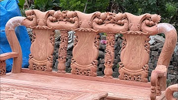 Minh quốc đào cột 12 gỗ hương đá hàng thửa vân vip | Đồ Gỗ Đẹp Miền Bắc