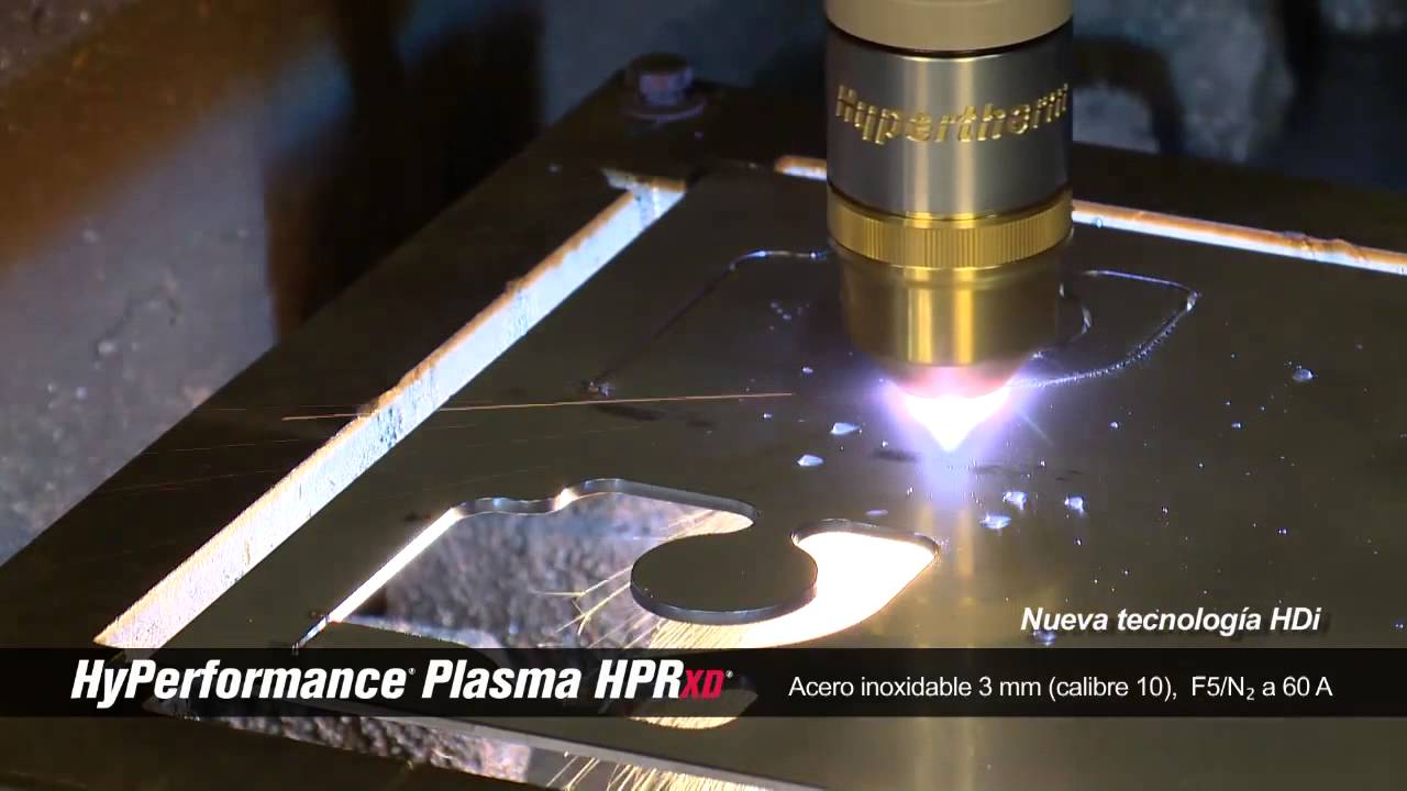 cnc mill HPRXD HDi, acero inoxidable 3 mm (calibre 10) | Hypertherm
