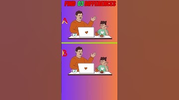 Find 3 DIFFERENCES challenge shorts #braingames #shorts #games #puzzle