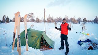 9 дней живём в палатке до -30 | Путь в 82 км по тундре Заболотья