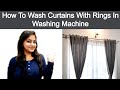 How To Wash Curtains With Rings In Washing Machine | How To Clean Curtains At Home | Joy Of Rims