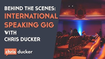 Behind the Scenes of an International Speaking Gig