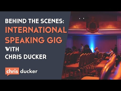 Behind the Scenes of an International Speaking Gig