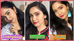 3 Eye/ Makeup Looks using the Bausch & Lomb Lacelle Circle Colour lenses | Amulya Chowdhary