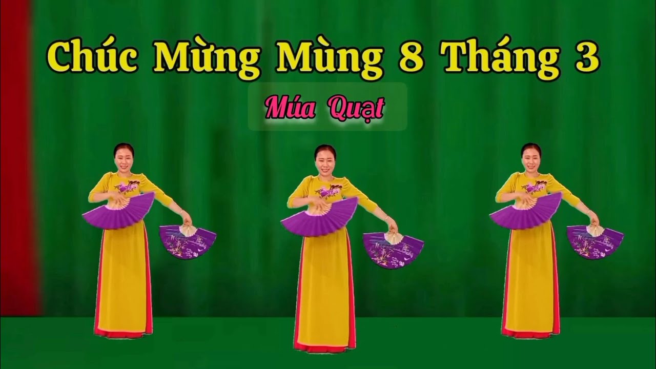 Múa Quạt 🪭 Chúc Mừng Mùng 8 Tháng 3. Thanh Hằng. Hướng dẫn nhấp 👇