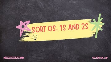 Sort 0s, 1s and 2s   || GeeksforGeeks POTD || #gfg #gfgpotd #coding