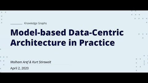 Model-based Data-Centric Architecture in Practice