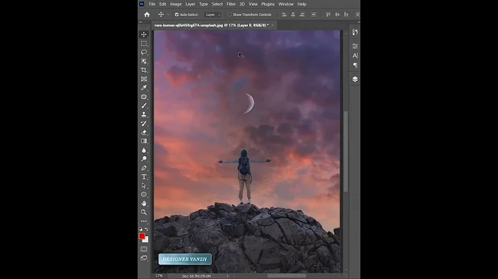 SKY REPLACEMENT IN Photoshop Short Tutorial #shorts