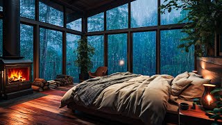 Soothing Sound Rain on Window for Sleep, Relax ⛈ Sounds Heavy Rain and Thunder, Natural White Noise