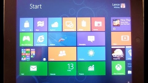 Official Windows 8 Running on iPad 2014