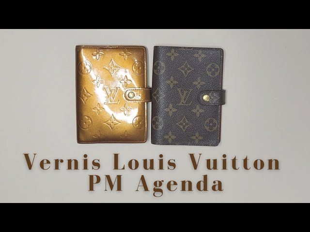 LOUIS VUITTON Monogram Mini Lin Agenda PM Day Planner Cover Gray