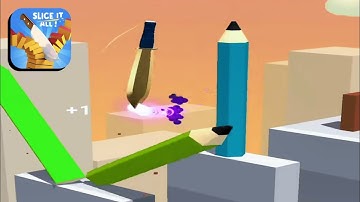 Slice It All! || Max Level‼️All Level Gameplay Android/iOS, New Update Level 75-76