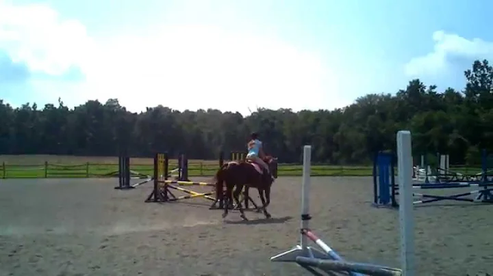 Anna at Jump School with Carol Blackman