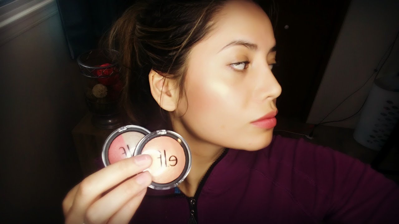 Elf Highlighter Review | Apricot Glow & Rose Gold - YouTube