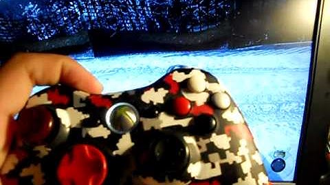RapidoModz Red Digital Camo Custom Xbox 360 Controller