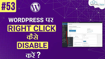 Disable Right Click On WordPress Website using WordPress Plugin