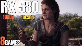 RX 580 8GB + Ryzen 5 2600 Test in 8 NEW GAMES | 1080p and 1440p