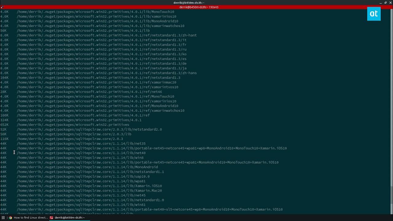 How to find linux directory size youtube