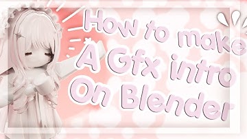 How to make a gfx intro on blender (2025) #blender #gfx #intro #tutorial #2025 #creative✩─ ⋆♡⋆ ─