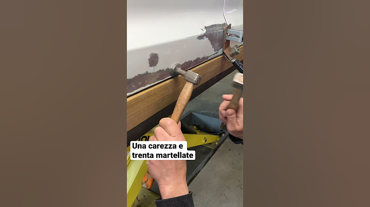 UNA CAREZZA E TRENTA MARTELLATE | Essere Carrozzieri