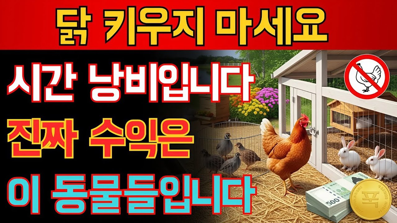 닭은 이제 그만! 작지만 놀라운 수익을 주는 다섯 가지 동물 – 똑똑한 자급자족 농장의 비밀