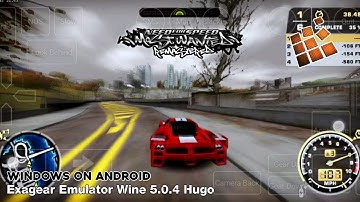 Need for Speed: Most Wanted Remastered (Windows) Android Gameplay | Exagear Emulator Wine 5.0.4 Hugo