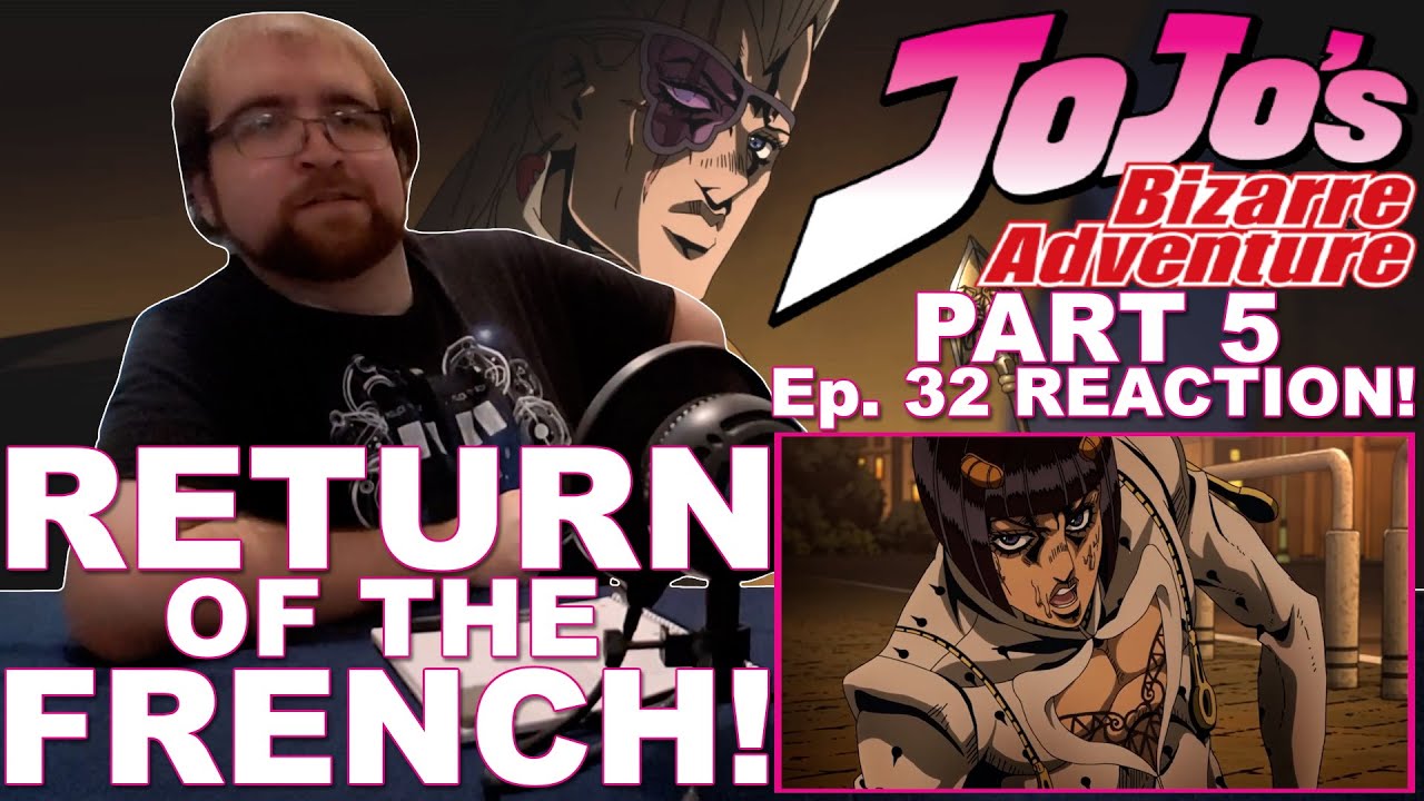 JoJo's Bizarre Adventure (DUB) PART 5 Ep. 32 "Green Tea and Sanctuary