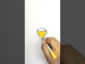 cup drawing and colour #shorts #reels #ytshorts #youtubeshorts #kidsvideo #viral #art #drawing