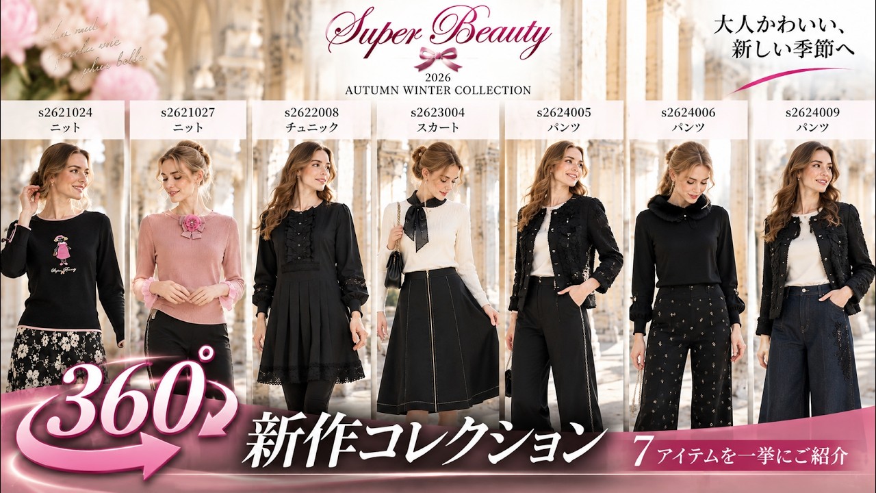 Super Beauty 2026 Autumn/Winter] Introducing 7 New Items in 360