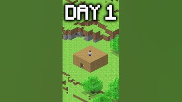 100 Days in Minecraft Indev in 30 Seconds