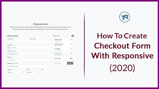 HOW TO CREATE RESPONSIVE CHECKOUT FORM (2020)