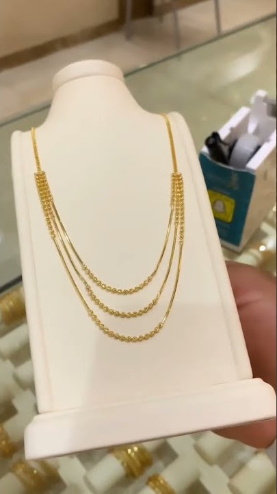 3 layer Golden necklace