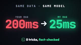 I Cut RAG Latency From 200ms to 25ms (8 Tricks, Fact-Checked)