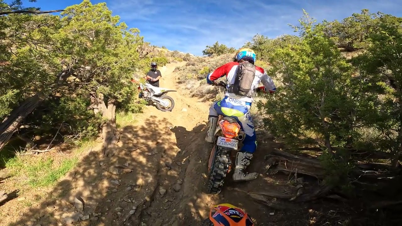Quick rip up a canyon at Maxwell Ranch