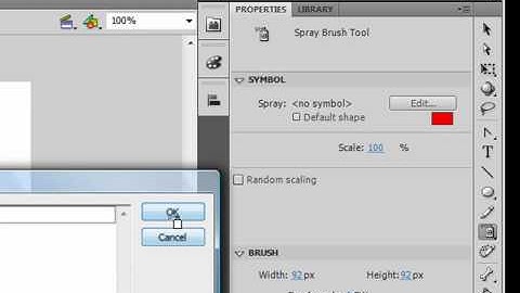 Flash Professional CS4 Basics Tutorial(Spray Brush Tool 18