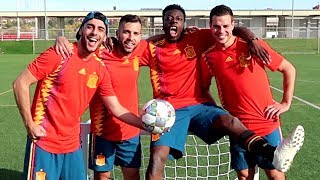 2vs2 PARTIDO DE FÚTBOL  JORDI ALBA & ROBERT vs AZPI & KOKO