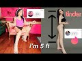 pranking men into thinking I'm 6 ft on TINDER (photography challenge)