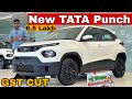 New TATA PUNCH GST CUT Updated Model Adventure Plus 2025 || New Punch 2025 White Colour 