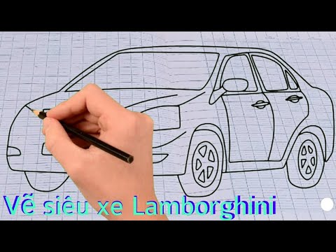 Vẽ Một Chiếc Siêu Xe Lamborghini - Youtube