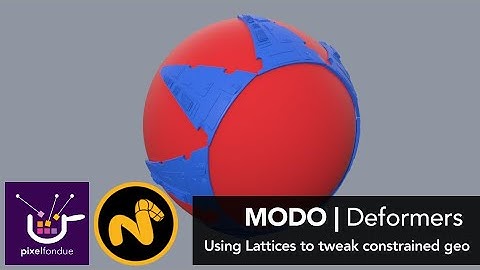 MODO | Deformers - Using Lattices to Tweak Constrained Geo