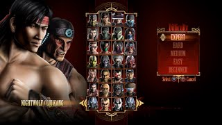 Mortal Kombat 9 - Expert Tag Ladder (Nightwolf & Liu Kang/3 Rounds/No Losses)