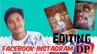 Facebook Instagram DP Profile Editing// Editing App Garo🔥🔥 screenshot 2
