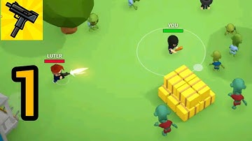 Zombie Royale Io Offline Gameplay Walkthrough Part 1 - Zombie Defense & Shooting - Android & ios