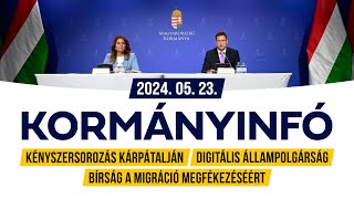 Kormányinfó 2024. május 23.