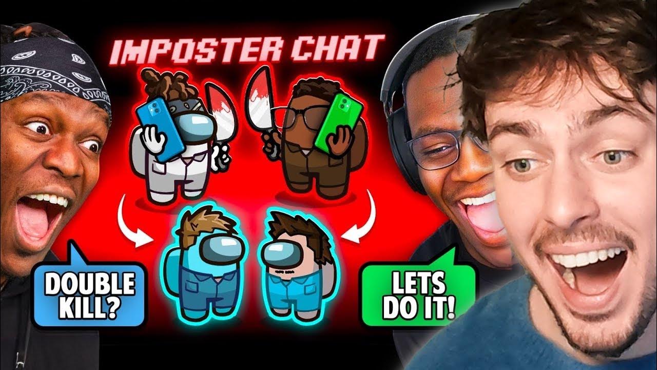 SIDEMEN AMONG US BUT THE IMPOSTERS CAN TALK TO EACH OTHER (Reaction