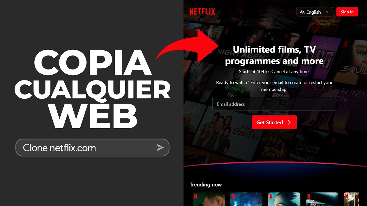 CLONA cualquier SITIO WEB usando AI (Solo pega la URL)