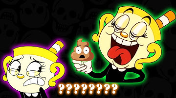 THE CUPHEAD SHOW! {Ms. Chalice} "Is Chewing Gum!" Sound Variations in 52 Seconds | Crazy Cups