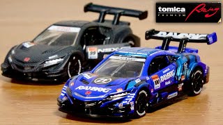 トミカに新シリーズ 高クオリティの高級ライン トミカプレミアムレーシング誕生☆レイブリック NSX-GT・99号車 NSX-GT 洗礼されたフルタンポ印刷でランピングデザインを細かく再現